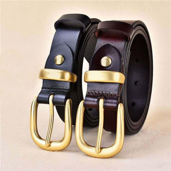 belts men and women universal copper buckle first layer cowhide belt cow jeans leather, Black;brown
belts men and women universal copper buckle first layer cowhide belt cow jeans leather, Black;brown