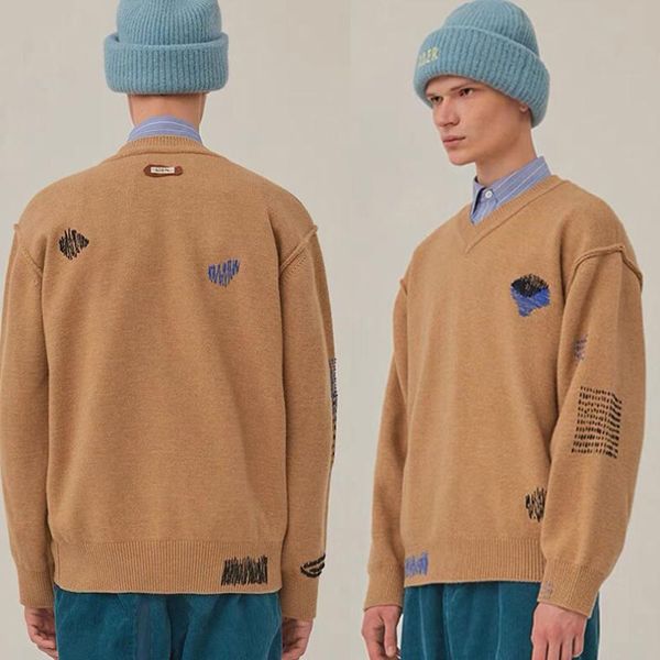 men's sweaters v-neck ader error embroidery logo men women warm pullovers original tag, White;black
men's sweaters v-neck ader error embroidery logo men women warm pullovers original tag, White;black