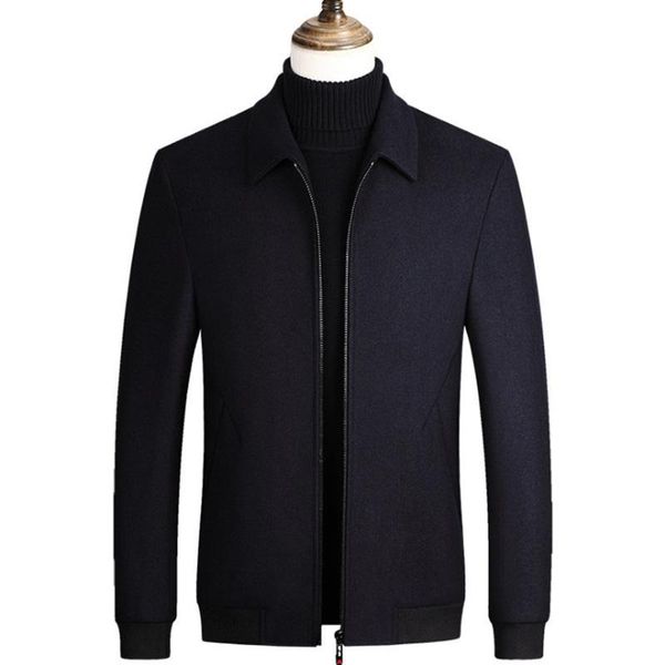 men's wool & blends 2021 spring autumn coat men business casual woolen jacket slim fit solid color zipper male, Black
men's wool & blends 2021 spring autumn coat men business casual woolen jacket slim fit solid color zipper male, Black