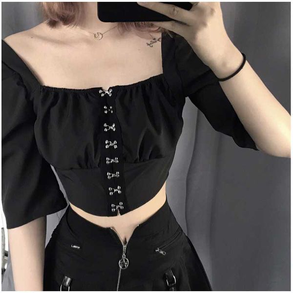 summer women's t-shirt square collar solid color fashion design sense slim half sleeves female navel short, White
summer women's t-shirt square collar solid color fashion design sense slim half sleeves female navel short, White