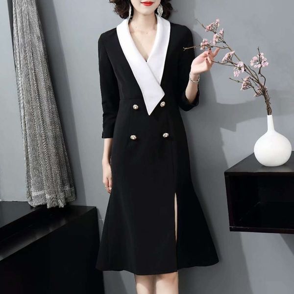 dress dressearly spring ol commuting v-neck 3 4 sleeve cotton hemp double breasted color contrast height split buttock skirt, Black;gray
dress dressearly spring ol commuting v-neck 3 4 sleeve cotton hemp double breasted color contrast height split buttock skirt, Black;gray