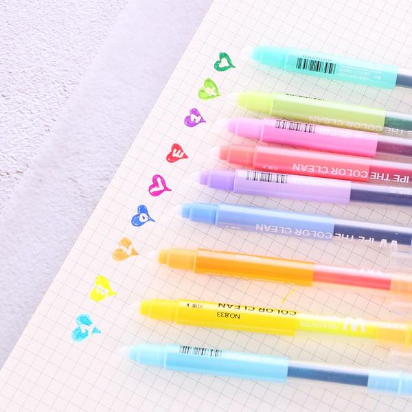 highlighters 10pcs/lot japanese colourful double headed fluorescent pen art erasable highlight drawing marker hook cute stationery, Black;red
highlighters 10pcs/lot japanese colourful double headed fluorescent pen art erasable highlight drawing marker hook cute stationery, Black;red