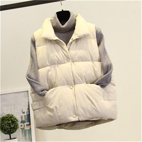 women's down & parkas 2021 winter vest fashion slim women cotton big size warm lady sleeveless coats solid jackets outwear as051, Black
women's down & parkas 2021 winter vest fashion slim women cotton big size warm lady sleeveless coats solid jackets outwear as051, Black