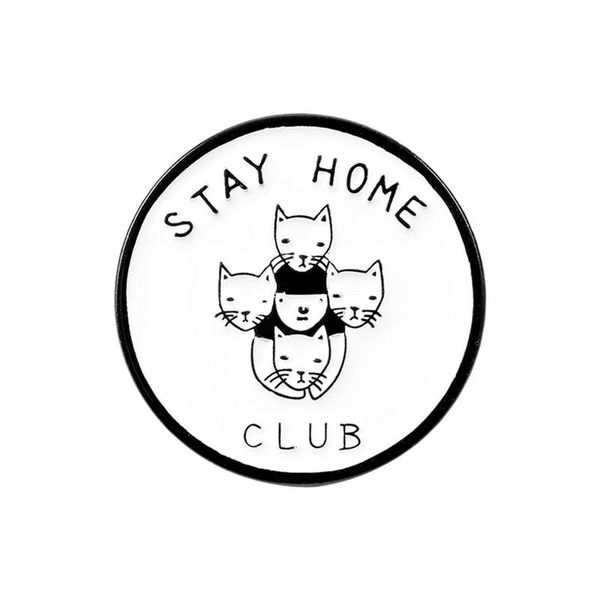 pins, brooches cute cartoon lapel pin enamel stay home club kitten denim brooch badges jewelry gift for clothes backpack, Gray
pins, brooches cute cartoon lapel pin enamel stay home club kitten denim brooch badges jewelry gift for clothes backpack, Gray
