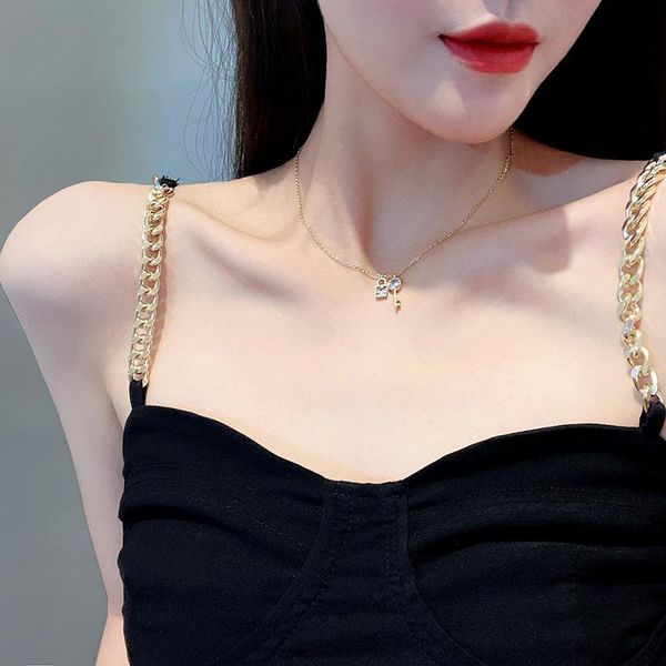 pendant necklaces 2021 trend vintage rose gold key shackle necklace for women korean fashion christmas wedding ladies, Silver
pendant necklaces 2021 trend vintage rose gold key shackle necklace for women korean fashion christmas wedding ladies, Silver