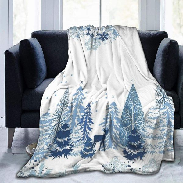 Blanket Flannel Fleece Blanket Cold Scene Deer Frozen Trees and Snow Christmas Season Pine Trees Bushes Lightweight Super Soft
Blanket Flannel Fleece Blanket Cold Scene Deer Frozen Trees and Snow Christmas Season Pine Trees Bushes Lightweight Super Soft