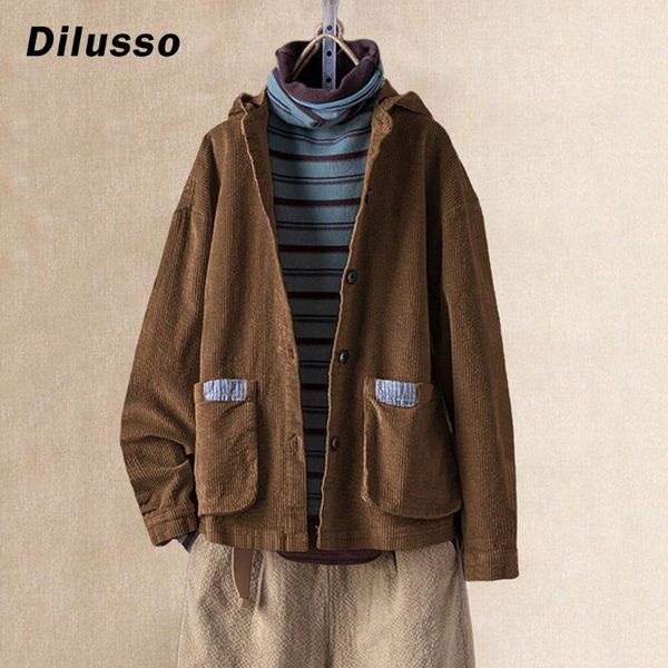 women's jackets women corduroy casual hooded plus size coat long sleeve pocket jacket pockets 2021 fashion solid coat#d3, Black;brown 
women's jackets women corduroy casual hooded plus size coat long sleeve pocket jacket pockets 2021 fashion solid coat#d3, Black;brown
