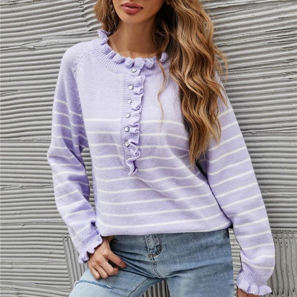 women's sweaters womens o-neck long sleeve oversized casual solid color button down sweater ruffle knit pullover, White;black
women's sweaters womens o-neck long sleeve oversized casual solid color button down sweater ruffle knit pullover, White;black
