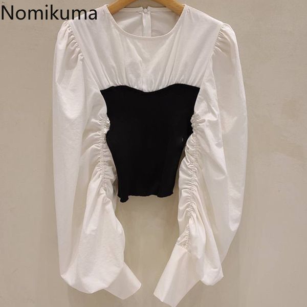 nomikuma spring new stretch slim women blouse causal puff long sleeve o-neck shirt korean patchwork blusas mujer 6e517 210427, White
nomikuma spring new stretch slim women blouse causal puff long sleeve o-neck shirt korean patchwork blusas mujer 6e517 210427, White