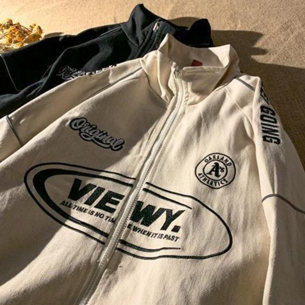 women's jackets men women fashion letter print long sleeve stand collar loose jacket hip hop baseball sportwear tracksuit casual outerw, Black;brown
women's jackets men women fashion letter print long sleeve stand collar loose jacket hip hop baseball sportwear tracksuit casual outerw, Black;brown