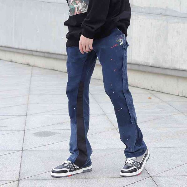 men's pants high street painted color block straight cargo mens oversize casual retro overalls harajuku loose hip hop trousers k8o, Black
men's pants high street painted color block straight cargo mens oversize casual retro overalls harajuku loose hip hop trousers k8o, Black