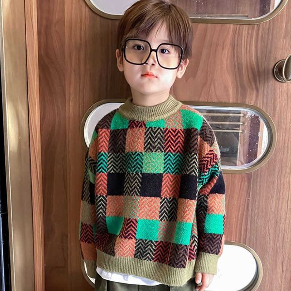 2021 new boys sweaters baby stripe plaid pullover thicken kids clothes autumn winter children sweaters boy clothing o-neck y1024, Blue
2021 new boys sweaters baby stripe plaid pullover thicken kids clothes autumn winter children sweaters boy clothing o-neck y1024, Blue