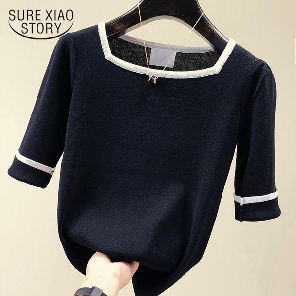 women's blouses & shirts woman summer fashion chic square collar shirt women thin knitted blouse short sleeve pullover femme 13405, White
women's blouses & shirts woman summer fashion chic square collar shirt women thin knitted blouse short sleeve pullover femme 13405, White