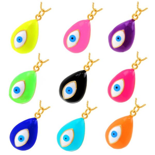 pendant necklaces 1pcs water drop blue evil eye necklace for women gift jewelry fashion colorful enamel metal turkish lucky clavicle chain, Silver
pendant necklaces 1pcs water drop blue evil eye necklace for women gift jewelry fashion colorful enamel metal turkish lucky clavicle chain, Silver