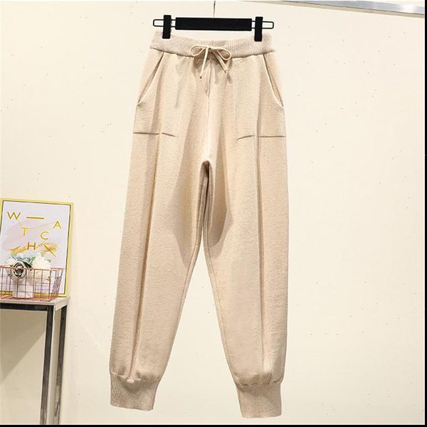 black loose drawstring warm knitted womens pant harem autumn winter pocket high waist trousers casual leisure home, Black;white
black loose drawstring warm knitted womens pant harem autumn winter pocket high waist trousers casual leisure home, Black;white