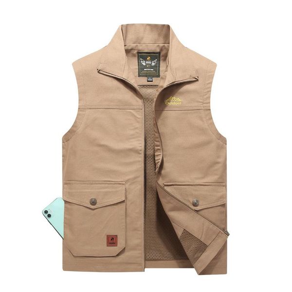 men's vests plus size 6xl 7xl 8xl autumn vest men sleeveless jacket military casual cotton male pockets fishing tactical waistcoat, Black;white 
men's vests plus size 6xl 7xl 8xl autumn vest men sleeveless jacket military casual cotton male pockets fishing tactical waistcoat, Black;white