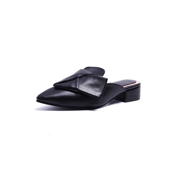 sandal 2021 women's sharp bottom shoes slip flip-flop, Black