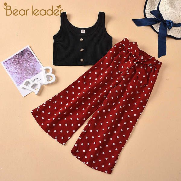bear leader girls sweet clothing sets fashion baby summer vest and polka dot pants outfits kids casual clothes children suit 210708, White
bear leader girls sweet clothing sets fashion baby summer vest and polka dot pants outfits kids casual clothes children suit 210708, White