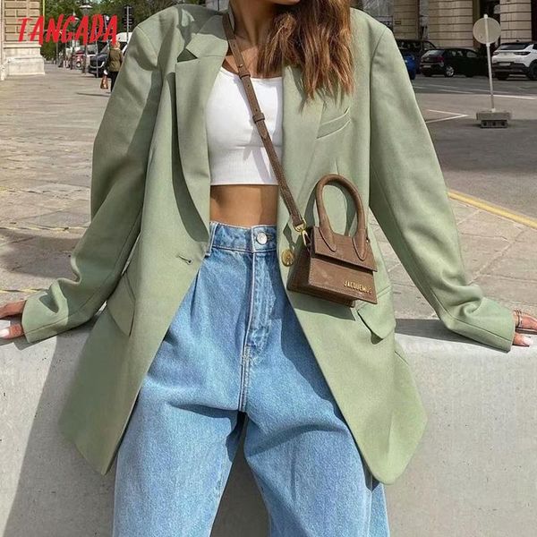 women's suits & blazers tangada women solid green loose blazer coat vintage notched collar pocket 2021 fashion female casual chic qj46, White;black
women's suits & blazers tangada women solid green loose blazer coat vintage notched collar pocket 2021 fashion female casual chic qj46, White;black