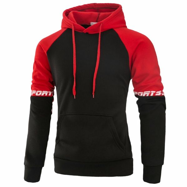 men's hoodies & sweatshirts men autumn pullover long sleeve patchwork designer hooded sweatshirt tee outwear blouse 473y, Black
men's hoodies & sweatshirts men autumn pullover long sleeve patchwork designer hooded sweatshirt tee outwear blouse 473y, Black