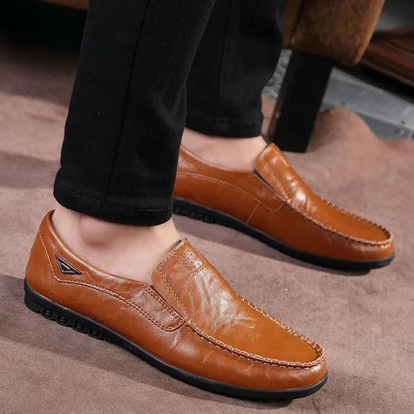 brand men's casual bussiness shoes male genuine leather wedding loafers flat black moccasins man boat dress
brand men's casual bussiness shoes male genuine leather wedding loafers flat black moccasins man boat dress