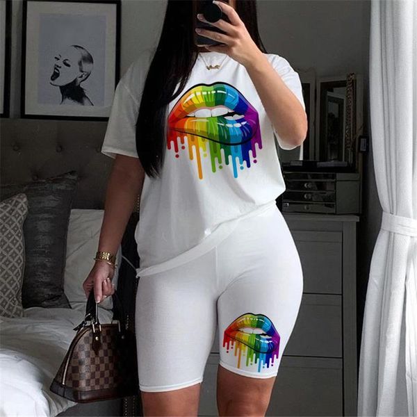 two piece set lips womens tracksuits t shirts and shorts pyama summer casual joggers tracksuit outfit for woman clothing, Gray
two piece set lips womens tracksuits t shirts and shorts pyama summer casual joggers tracksuit outfit for woman clothing, Gray