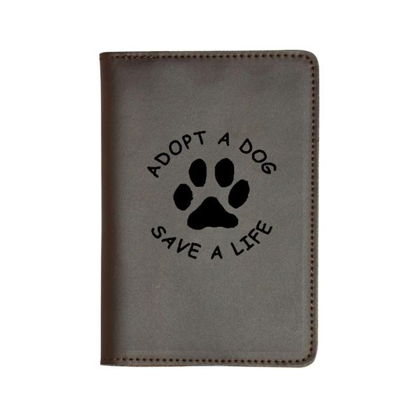 card holders adopt a dog save life passport cover crazy horse leather id purses custom travel wallet, Brown;gray
card holders adopt a dog save life passport cover crazy horse leather id purses custom travel wallet, Brown;gray