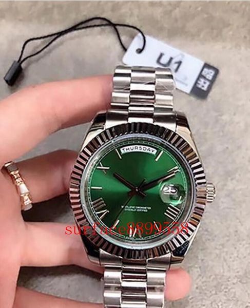 u1 factory mens watches wristwatches mechanical automatic daydate sapphire glass 41mm stainless steel original clasp, Slivery;brown
u1 factory mens watches wristwatches mechanical automatic daydate sapphire glass 41mm stainless steel original clasp, Slivery;brown