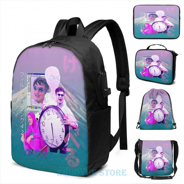 backpack funny graphic print filthy frank 420 usb charge men school bags women bag travel laptop
backpack funny graphic print filthy frank 420 usb charge men school bags women bag travel laptop