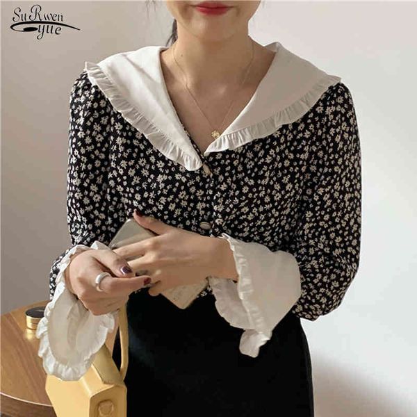 romantic vintage print-floral ruffles plus size feminine elegant chic loose casual fashion sweet all-match shirts 10172 210427, White
romantic vintage print-floral ruffles plus size feminine elegant chic loose casual fashion sweet all-match shirts 10172 210427, White