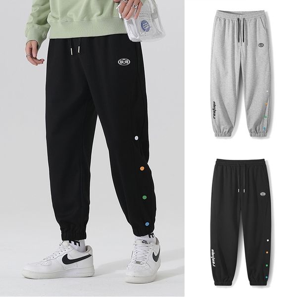 spring and autumn new straight leggings men's breasted sweat korean bodyguard trend loose casual pants, Black
spring and autumn new straight leggings men's breasted sweat korean bodyguard trend loose casual pants, Black