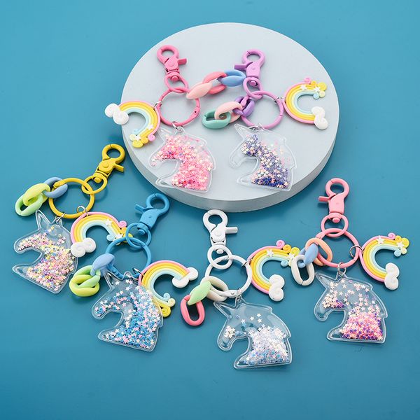 2021 fashion keychain cute cartoon girl heart dream unicorn key chain personality creative rainbow bag pendant, Slivery;golden
2021 fashion keychain cute cartoon girl heart dream unicorn key chain personality creative rainbow bag pendant, Slivery;golden