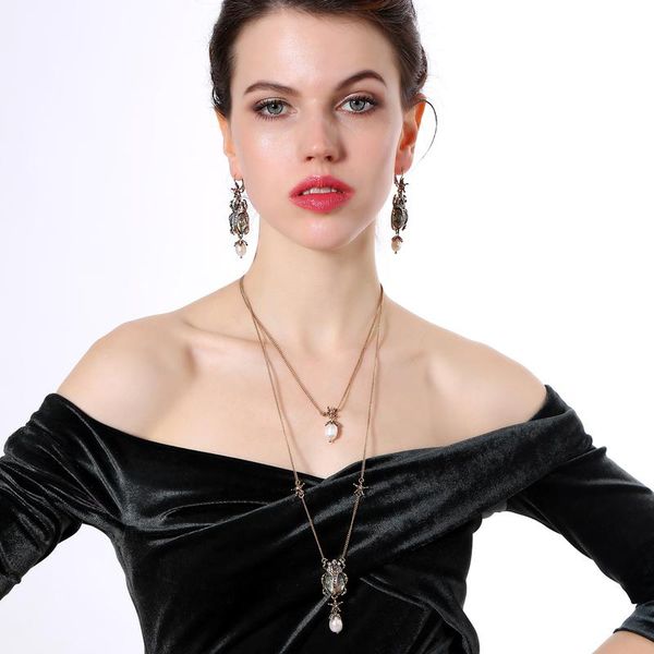 detachable cultured pearl resin insect pendant necklace long style women vintage layered fashion jewelry necklaces, Silver
detachable cultured pearl resin insect pendant necklace long style women vintage layered fashion jewelry necklaces, Silver