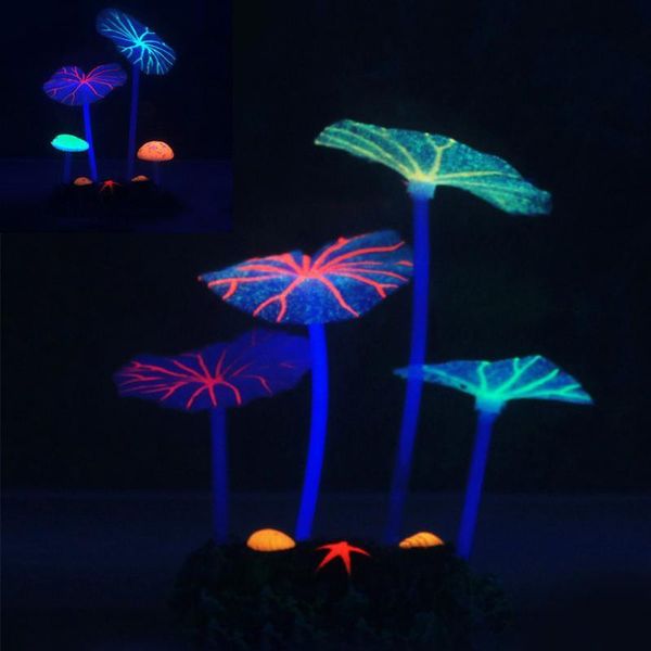 fluorescent artificial coral glowing lotus leaf mushroom luminous stones aquariums fish tank decor accessories decorations
fluorescent artificial coral glowing lotus leaf mushroom luminous stones aquariums fish tank decor accessories decorations