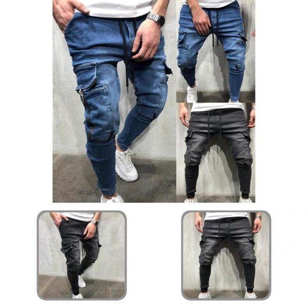 men's jeans casual terrific cool hip-hop ankle-banded pencil pants skin-friendly autumn multi pockets for work, Blue
men's jeans casual terrific cool hip-hop ankle-banded pencil pants skin-friendly autumn multi pockets for work, Blue