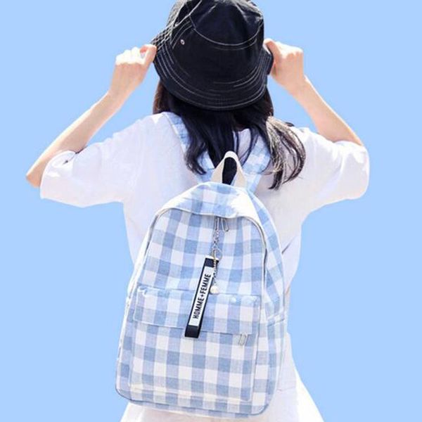 schoolbag for teenager girls shoulder bag women backpack plaid school laptravel mochila bags
schoolbag for teenager girls shoulder bag women backpack plaid school laptravel mochila bags