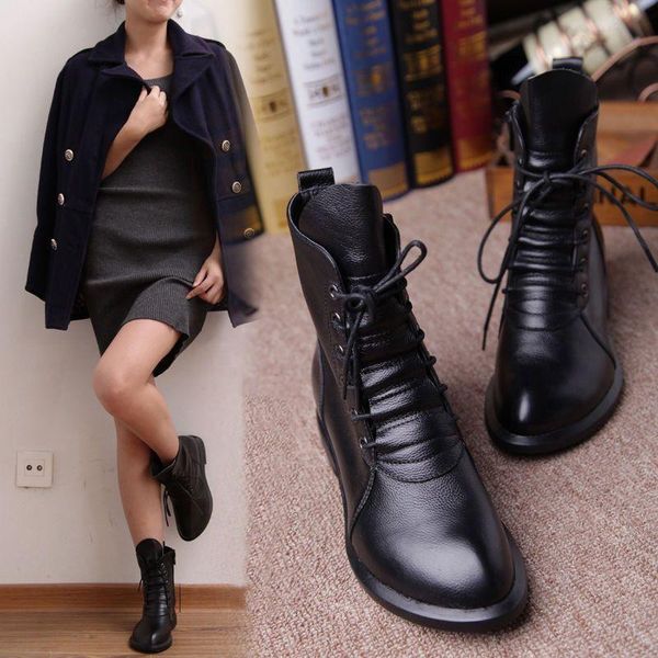 boots women wedge ankle genuine leather woman shoes autumn winter 2021 snow heels zip platform motorcycle lady, Black
boots women wedge ankle genuine leather woman shoes autumn winter 2021 snow heels zip platform motorcycle lady, Black