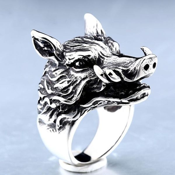 cluster rings classic men's fashion punk retro boar pig animal biker rock ring, Golden;silver
cluster rings classic men's fashion punk retro boar pig animal biker rock ring, Golden;silver