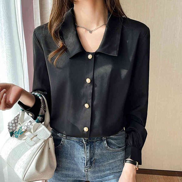 women's blouses & shirts button office lady women 2021 spring autumn long sleeve turn-down collar chiffon woman clothes femme d4i5, White
women's blouses & shirts button office lady women 2021 spring autumn long sleeve turn-down collar chiffon woman clothes femme d4i5, White