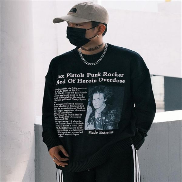 men's sweaters high-street men sweater america characters printed pullovers fashion hip hop letter vintage oversized, White;black
men's sweaters high-street men sweater america characters printed pullovers fashion hip hop letter vintage oversized, White;black