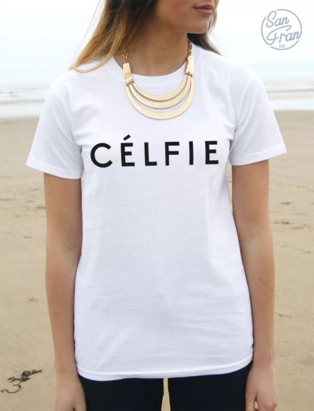 * celfie t-shirt tumblr fashion dope vogue selfie # swag hipster hype fresh*, White;black
* celfie t-shirt tumblr fashion dope vogue selfie # swag hipster hype fresh*, White;black