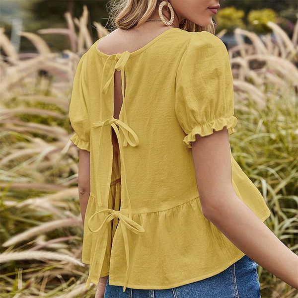 women's t-shirt 2021 sweet yellow summer short women t shirts lace up back edible tree ladies chic tees 100% cotton, White
women's t-shirt 2021 sweet yellow summer short women t shirts lace up back edible tree ladies chic tees 100% cotton, White