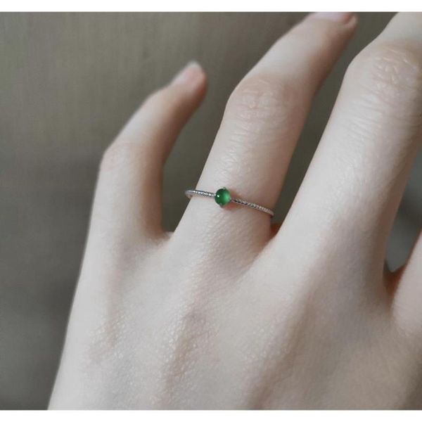original high bingyang green chalcedony egg round opening adjustable ring elegant charm creative retro silver jeweler cluster rings, Golden;silver
original high bingyang green chalcedony egg round opening adjustable ring elegant charm creative retro silver jeweler cluster rings, Golden;silver