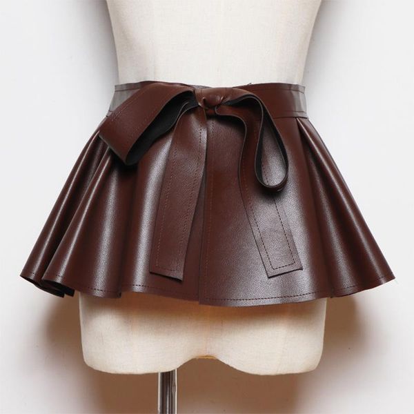 belts women waist belt trendy pu leather black wide cummerbund self tie wrap waistband skirt lady accessories tide all-match, Black;brown
belts women waist belt trendy pu leather black wide cummerbund self tie wrap waistband skirt lady accessories tide all-match, Black;brown