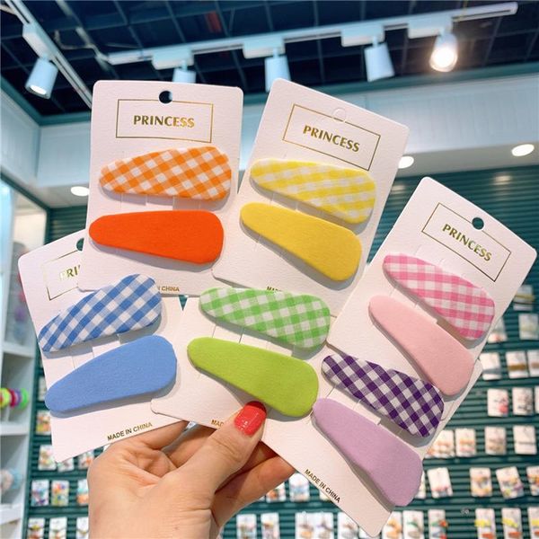 hair accessories 1 pair children fresh simple colorful fabric lattice bb clip temperament fashion girl student hairpins, Slivery;white
hair accessories 1 pair children fresh simple colorful fabric lattice bb clip temperament fashion girl student hairpins, Slivery;white