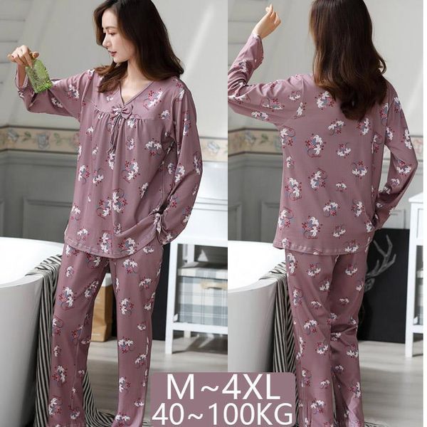 pajama set full autumn womens sleepwears spring nightgown plus size cotton pajamas loose home service pyjama lounge clothes nightie, Black;red
pajama set full autumn womens sleepwears spring nightgown plus size cotton pajamas loose home service pyjama lounge clothes nightie, Black;red