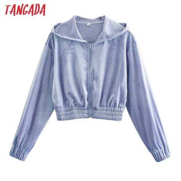 tangada women velvet crop hoodie sweatshirts fashion ladies zipper hooded jacket qj108 210609, Black
tangada women velvet crop hoodie sweatshirts fashion ladies zipper hooded jacket qj108 210609, Black