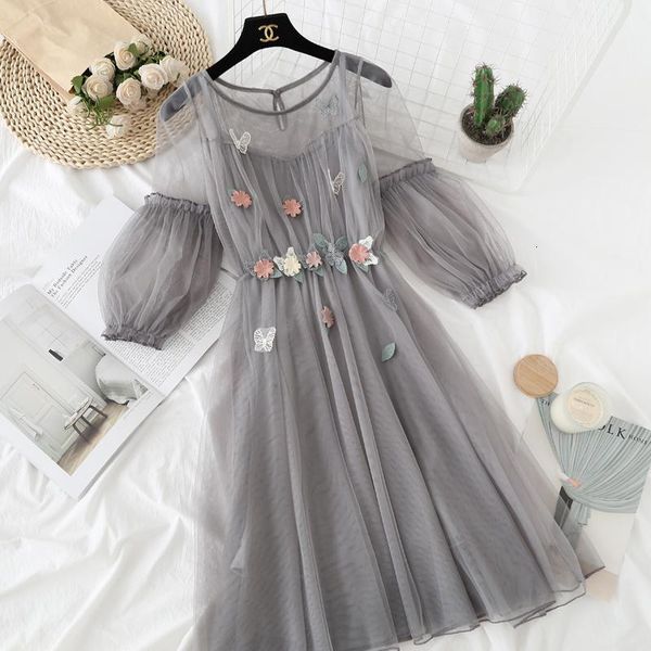 casual dresses women dress summer autumn high waist floral embroidery mesh female voile lace lantern sleeve vestidos sf1040 4zmg, Black;gray
casual dresses women dress summer autumn high waist floral embroidery mesh female voile lace lantern sleeve vestidos sf1040 4zmg, Black;gray