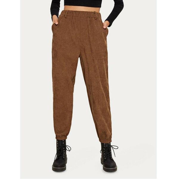 women's pants & capris women corduroy high waist leisure pencil casual ladies trousers vintage pocket womens pantalon mujer, Black;white
women's pants & capris women corduroy high waist leisure pencil casual ladies trousers vintage pocket womens pantalon mujer, Black;white