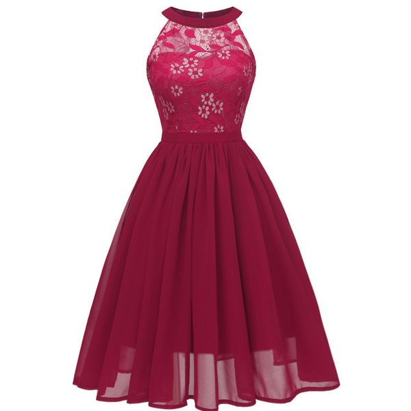 factoryvqfc chiffon lace stitching dress in with spring and summer of 2020, White;black
factoryvqfc chiffon lace stitching dress in with spring and summer of 2020, White;black